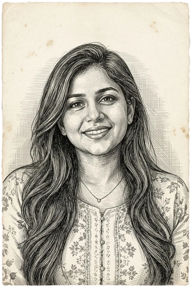 Pencil Art AI Photobooth theme portrait